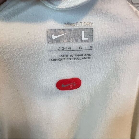 Nike Fit Dry White Tech Fleece Sweater Girls size Large (12-14) - Picture 8 of 10
